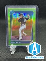 2021 Donruss Optic Baseball Green Lime Prizm Casey Mize Rated Rookie Card #39